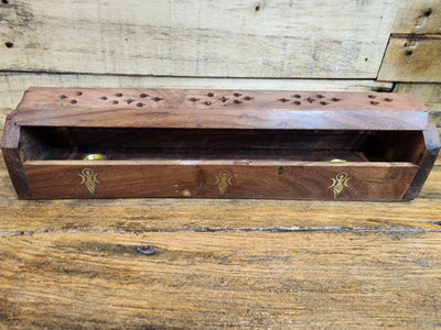 Wooden Coffin Incense Holder - Assorted