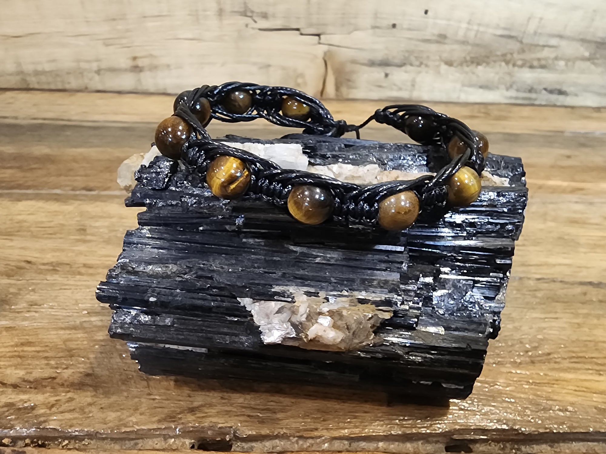Crystal Bracelet - Macrame - Waxed Cotton