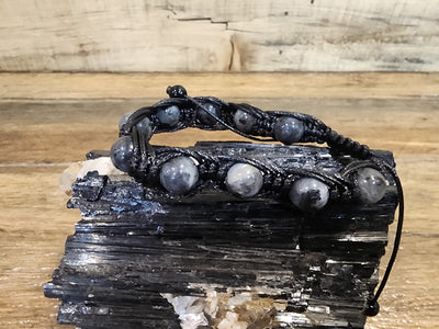 Crystal Bracelet - Macrame - Waxed Cotton