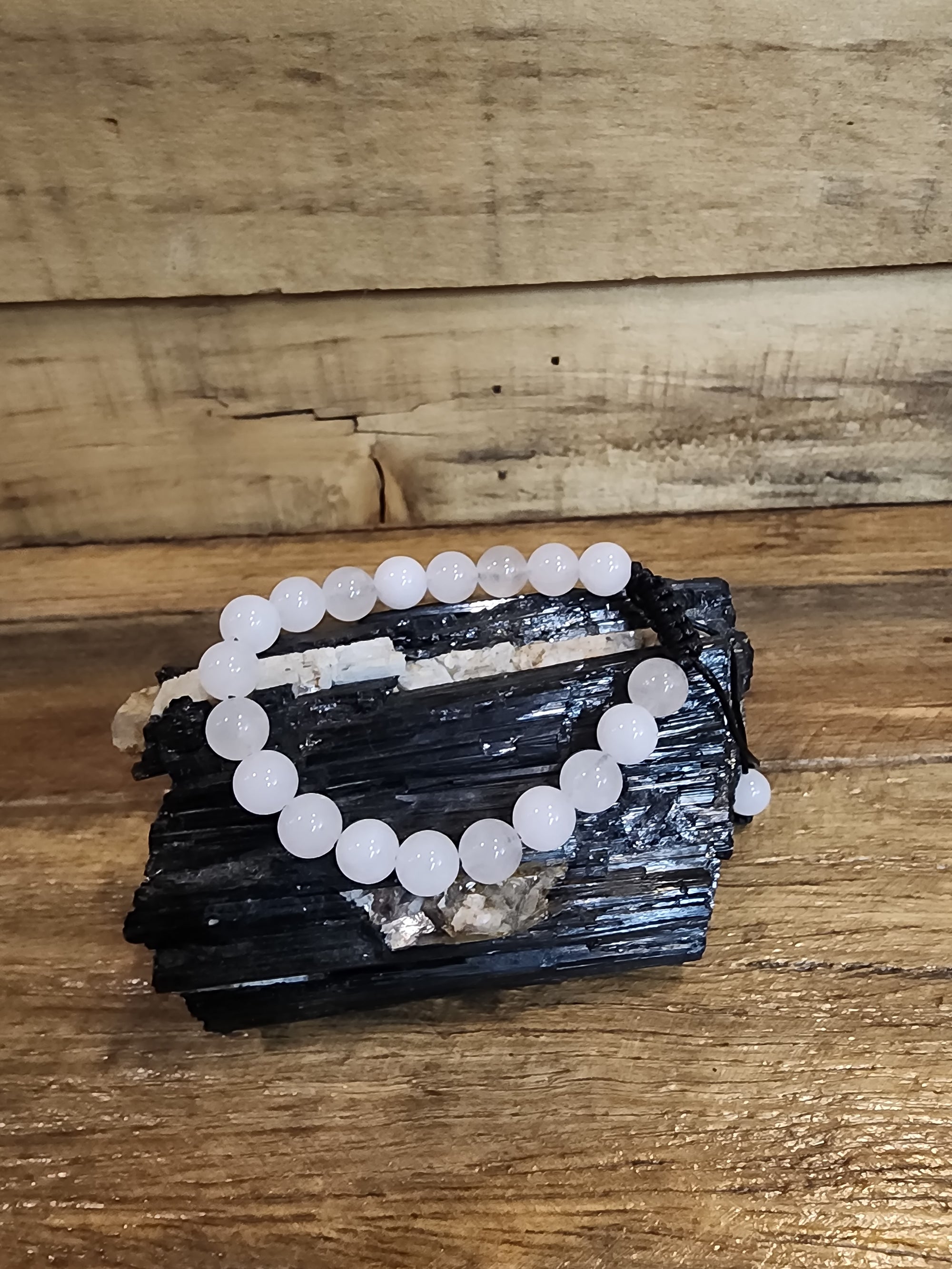 Crystal Bracelet - Round Bead On String 8mm