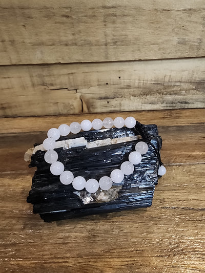 Crystal Bracelet - Round Bead On String 8mm