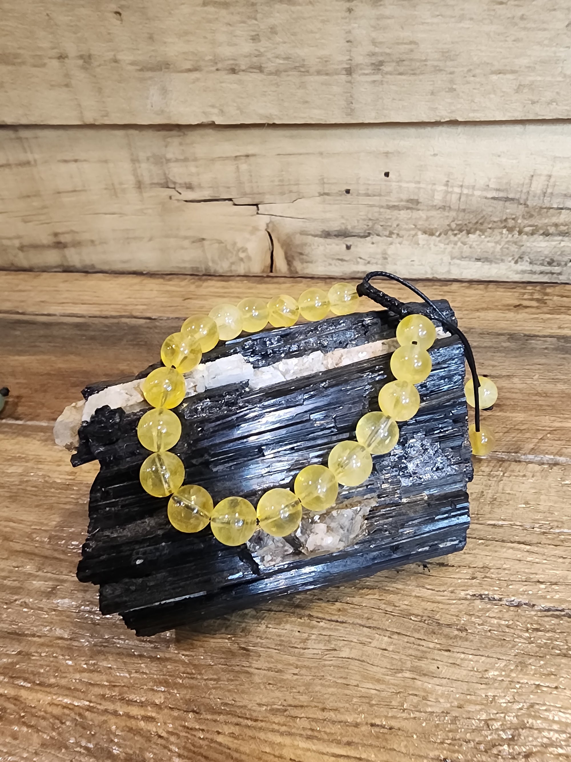 Crystal Bracelet - Round Bead On String 8mm