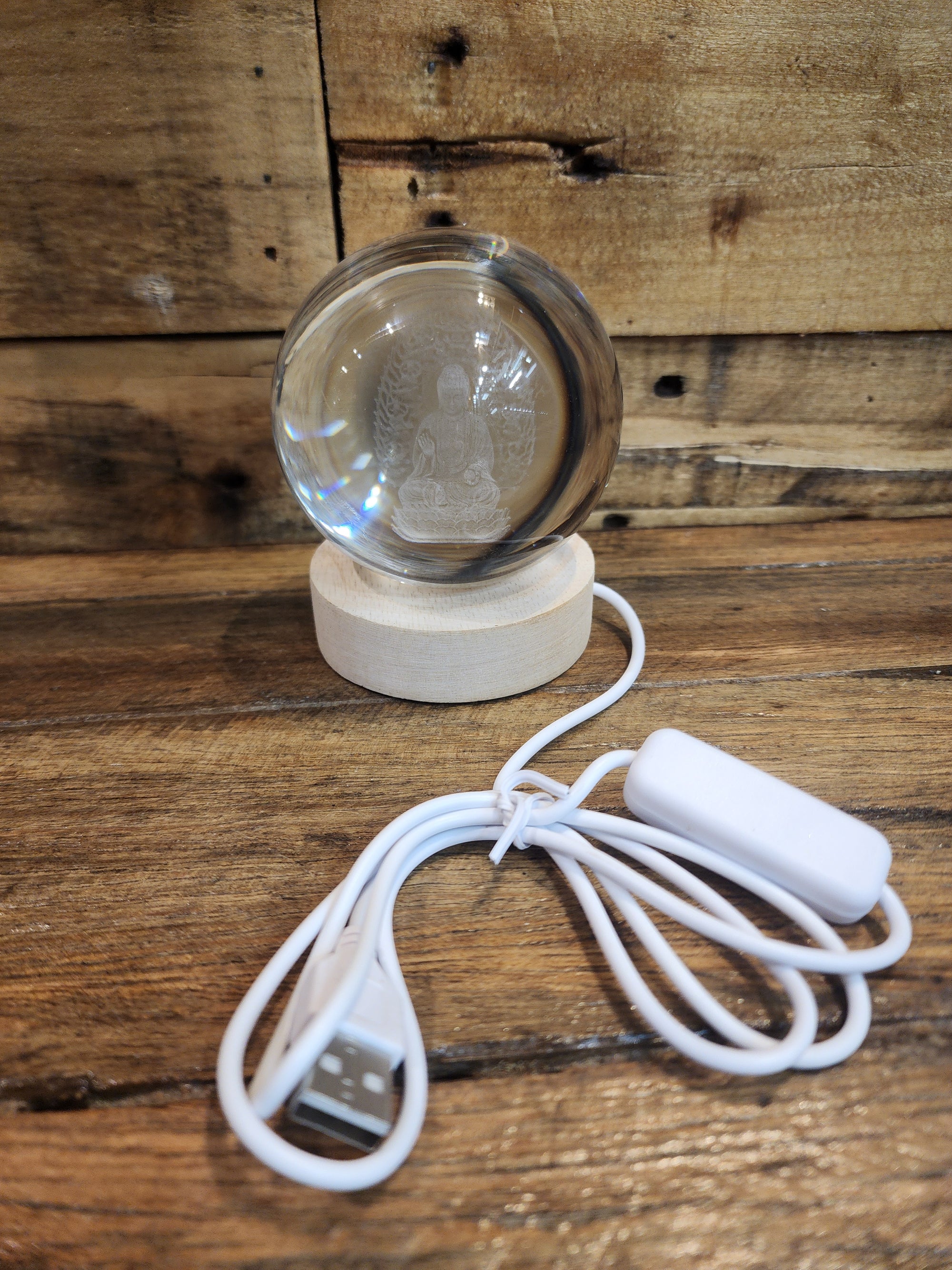 3D Glass sphere Creative Visualisation Lamp