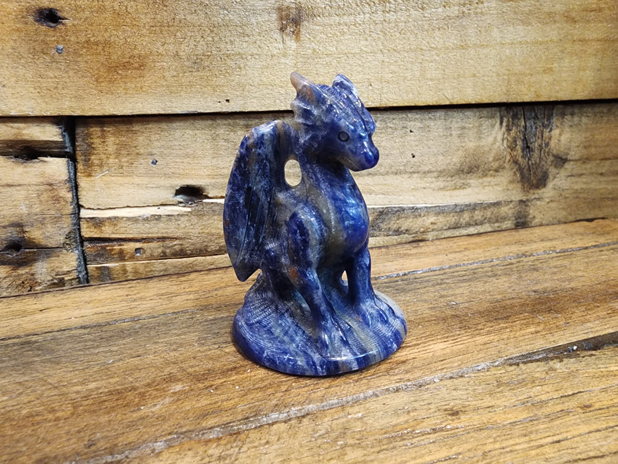 Carved Dragon - Sodalite
