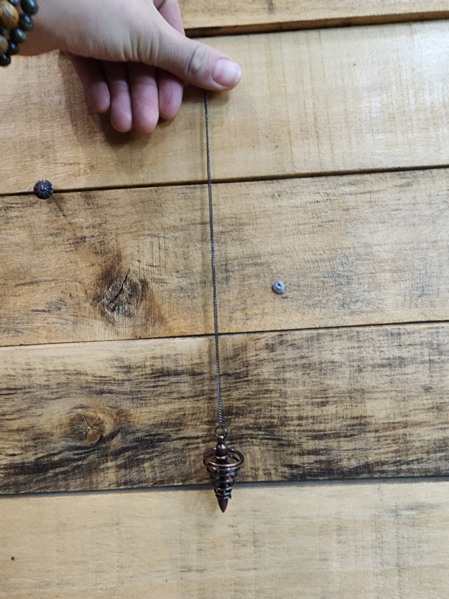 Copper Rods with Pendulum Set