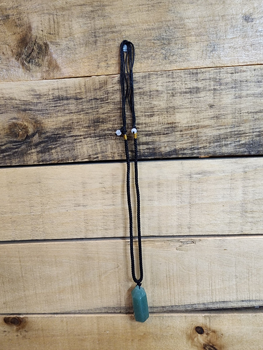 Necklace - Black Obsidian Bullet Pendant (Copy)