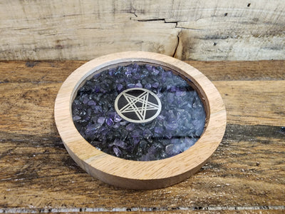 Coasters (2 pack) - Wood & Crystal Assorted