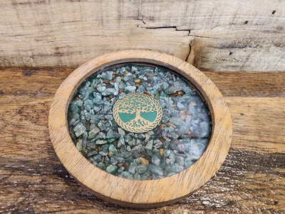 Coasters (2 pack) - Wood & Crystal Assorted