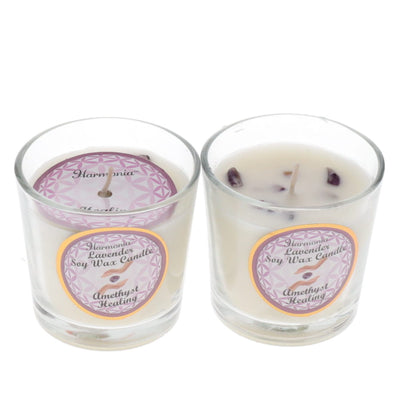 Scented Crystal Candles - Soy Wax - Assorted