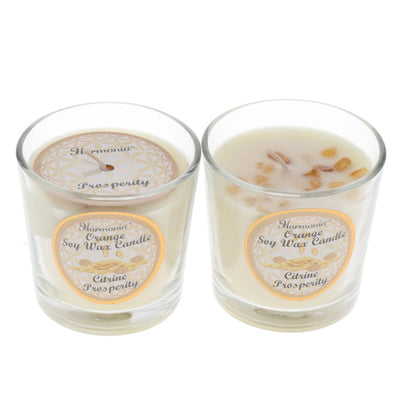 Scented Crystal Candles - Soy Wax - Assorted