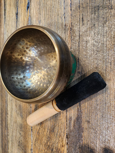 Singing Bowl - Brass - Hammered Antique - 10cm