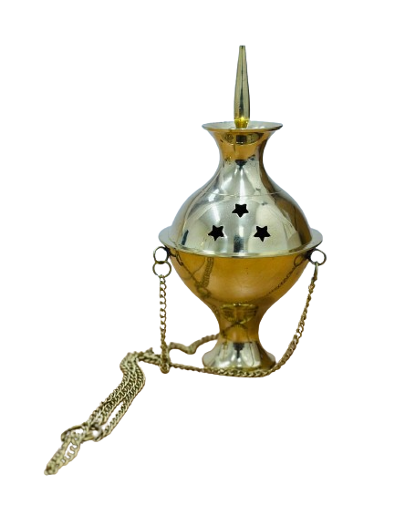 Hanging Brass Resin Burner - Assorted
