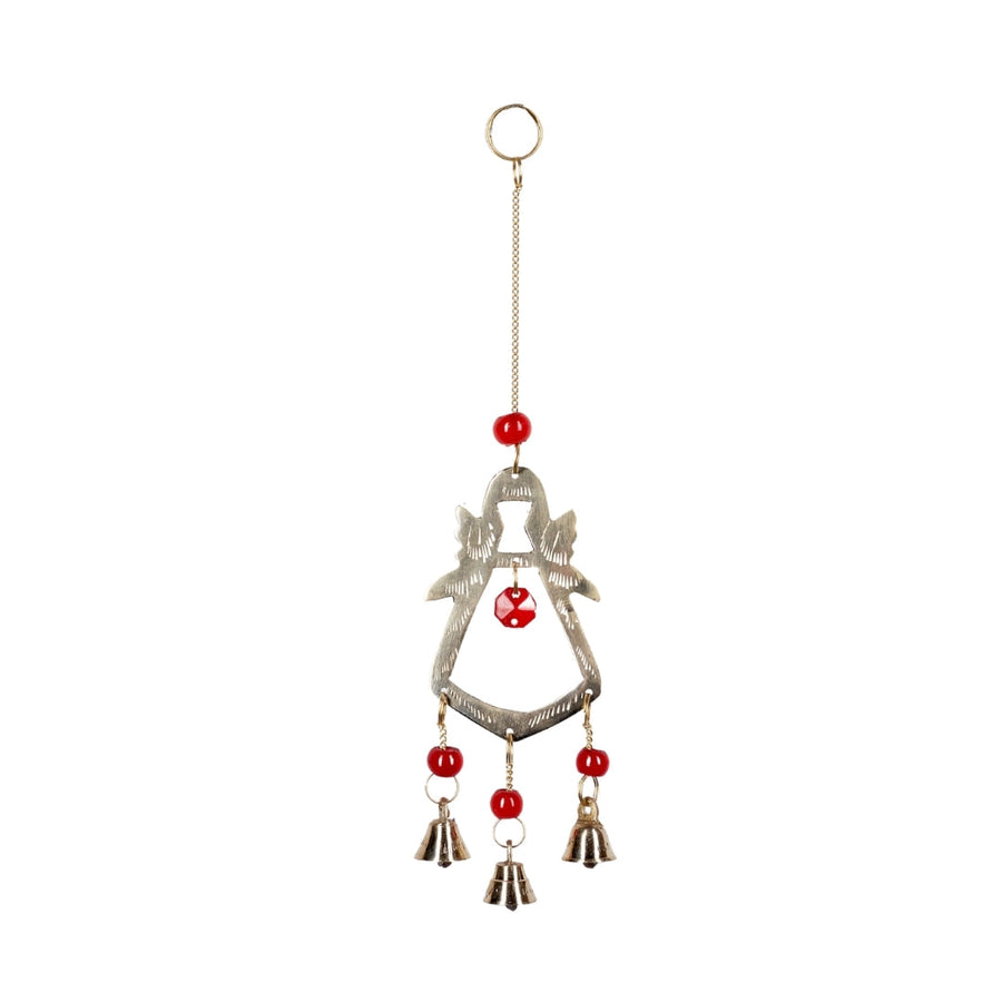 Angel Chime With Beads - Brass