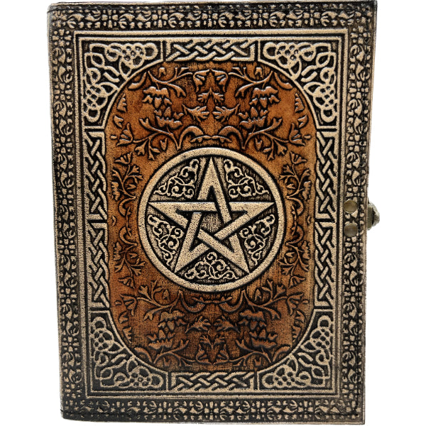 Leather Journal - Antique Pentagram