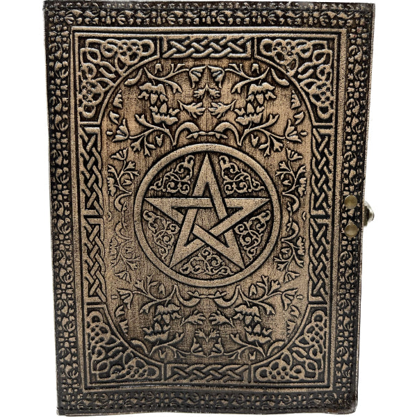 Leather Journal - Antique Pentagram