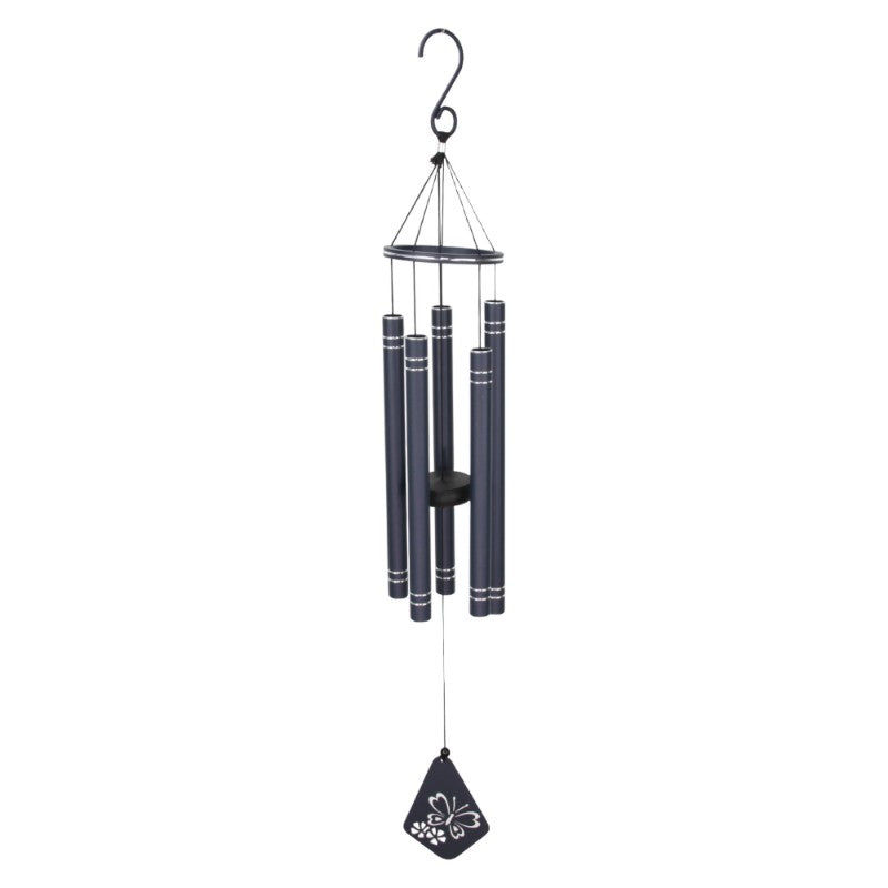 Chime -  Black with Silver Stripes