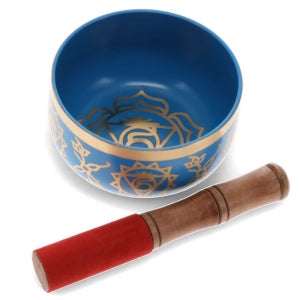 Singing Bowl - Throat Chakra - 12.5cm Light Blue