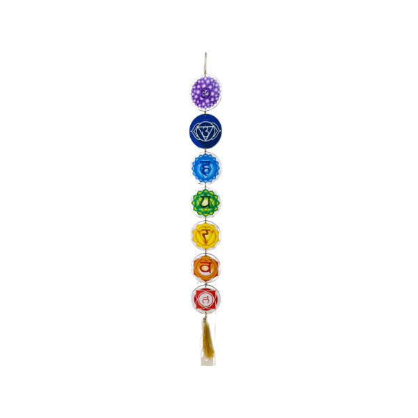 Wall Hanging - Wooden - 7 Chakra Round