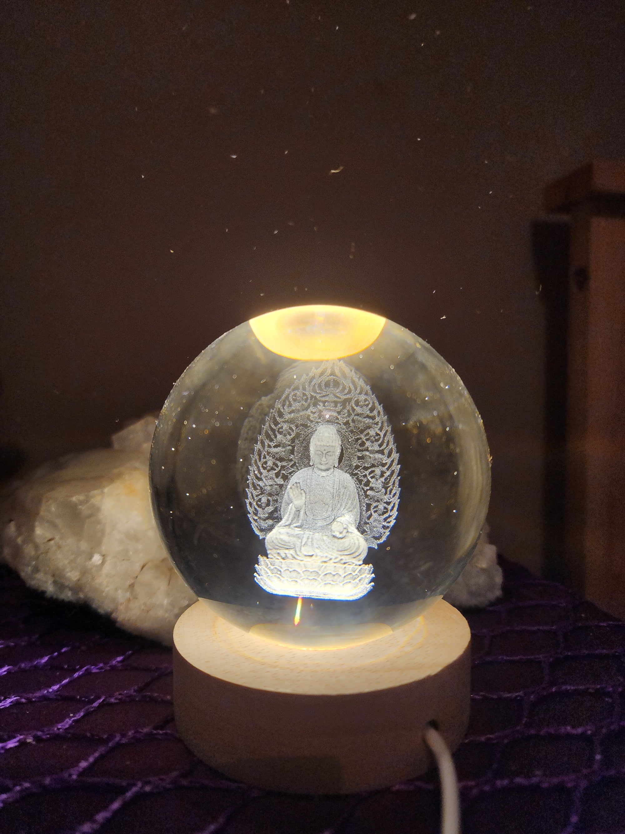 3D Glass sphere Creative Visualisation Lamp
