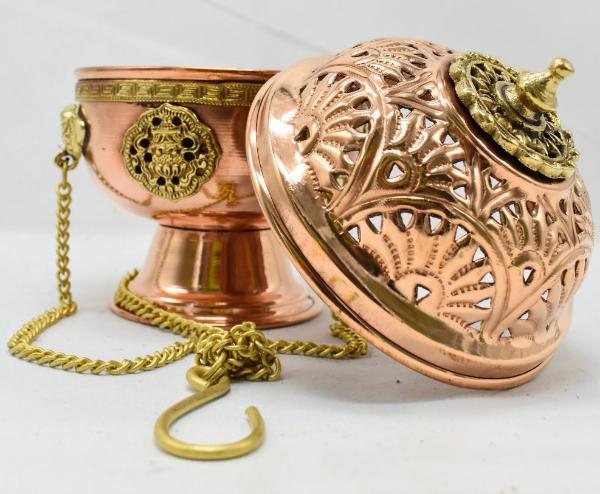 Hanging Brass Resin Burner - Assorted