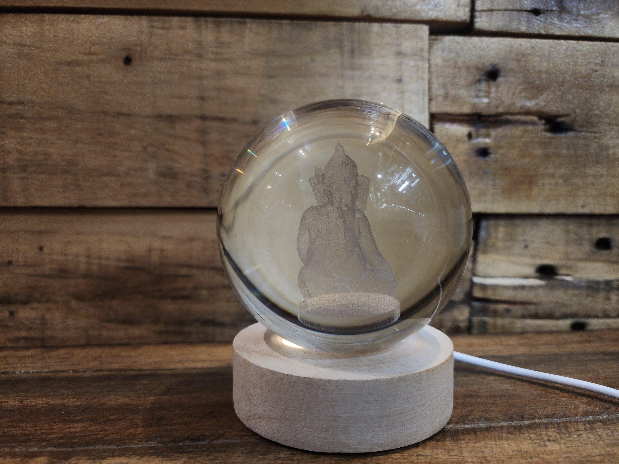 3D Glass sphere Creative Visualisation Lamp