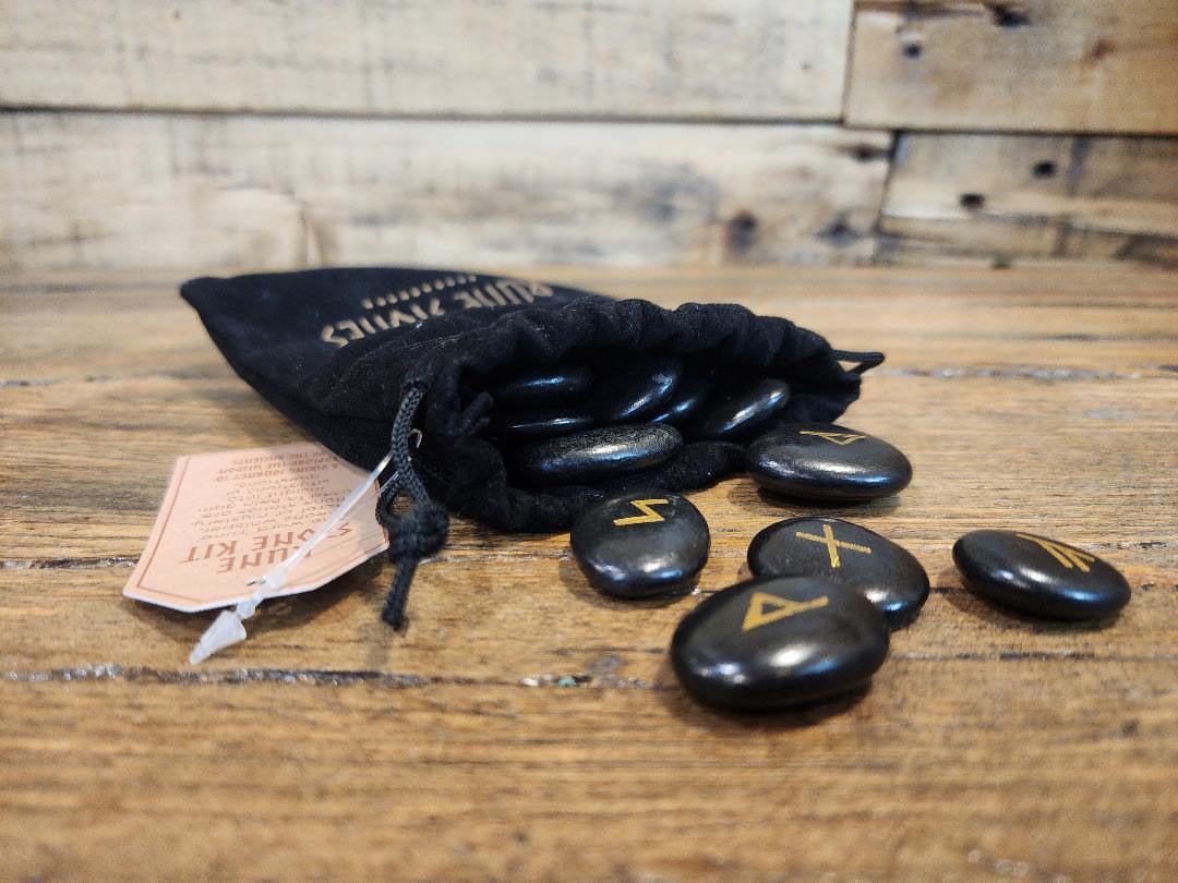 Rune Stone Kit - Viking - Black Obsidian