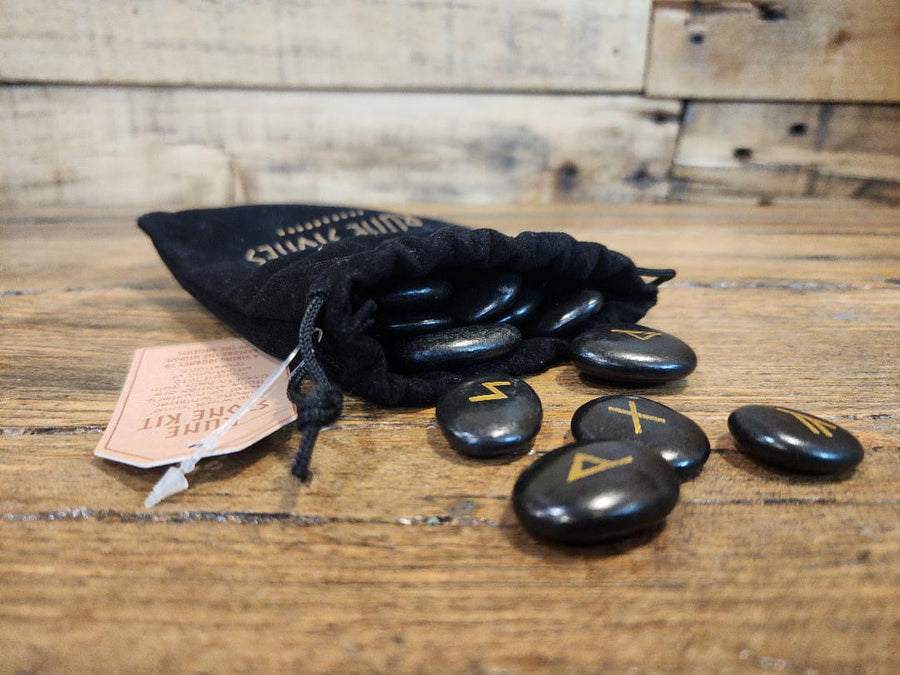 Rune Stone Kit - Viking - Black Obsidian