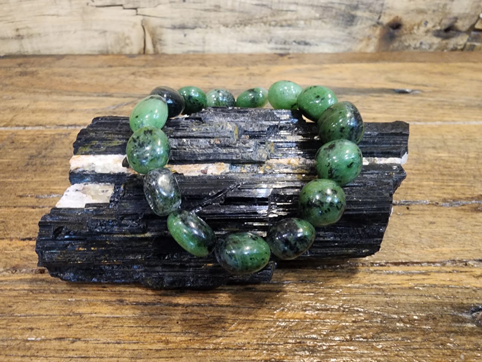 BRACELET - TUMBLED Ruby Zoisite