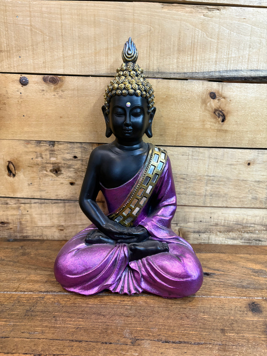 Buddha In Royal Purple Robe 29cm