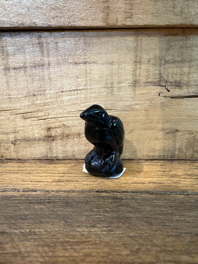Obsidian Carved Crows