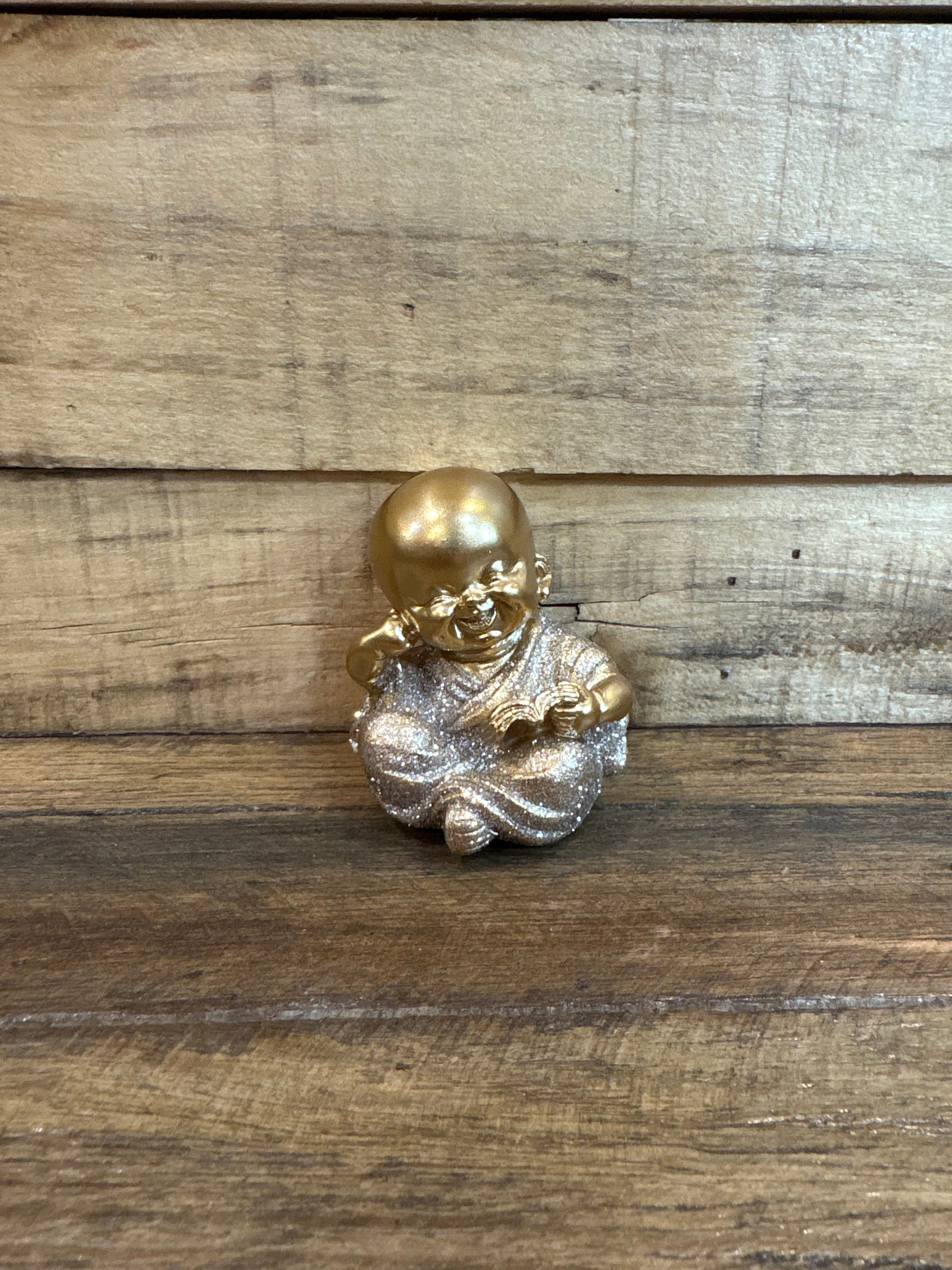 Buddha Lucky Gold 7cm