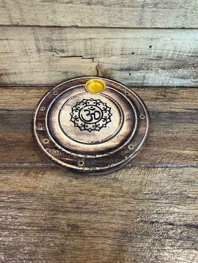 Wooden Incense Holder Assorted 10 Cm