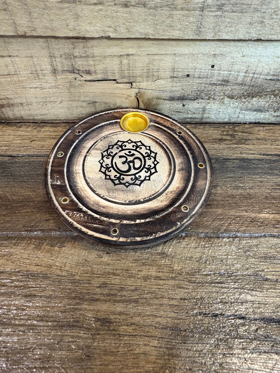 Wooden Incense Holder Assorted 10 Cm