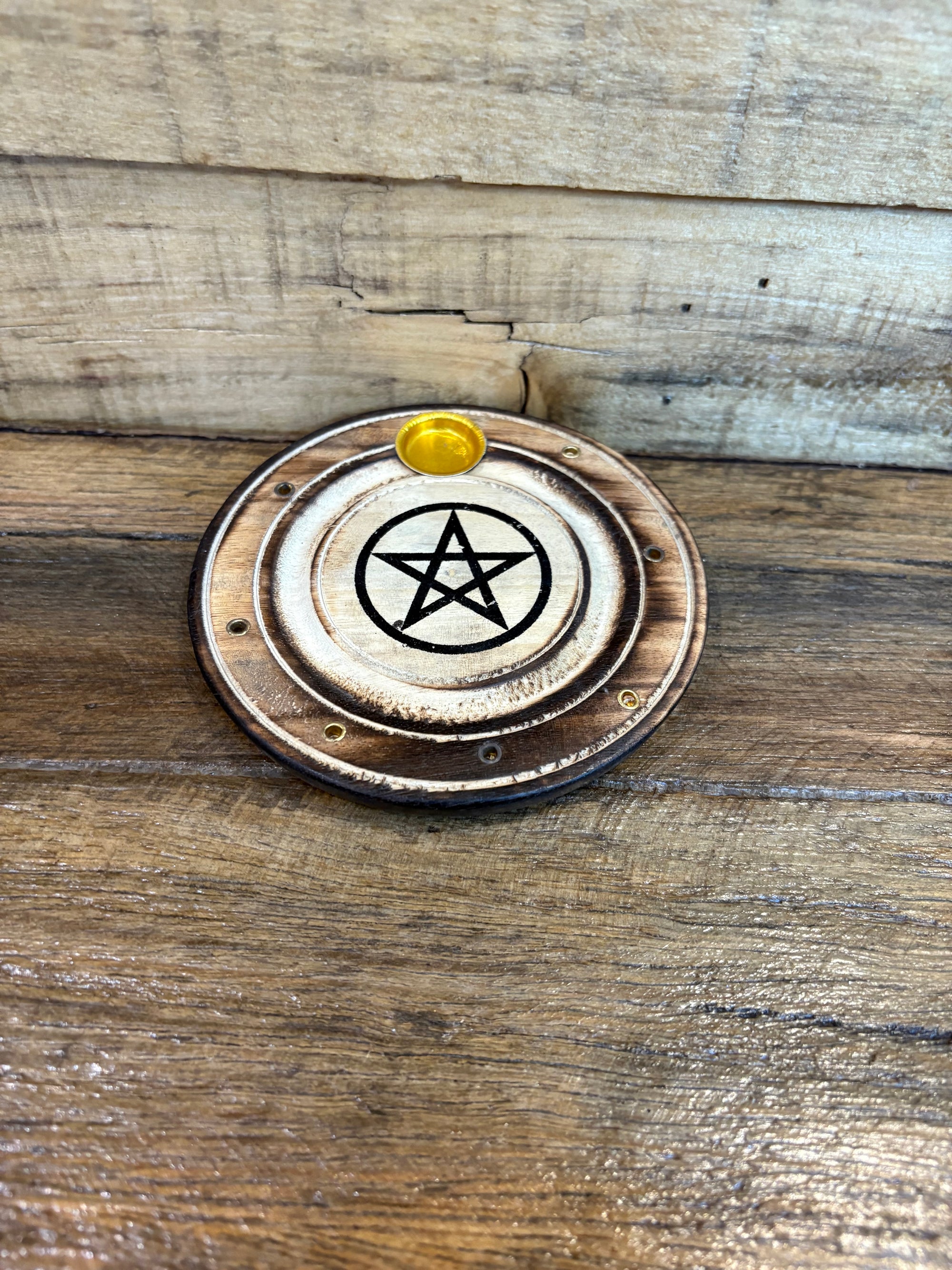 Wooden Incense Holder Assorted 10 Cm