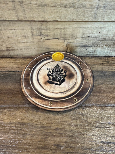 Wooden Incense Holder Assorted 10 Cm