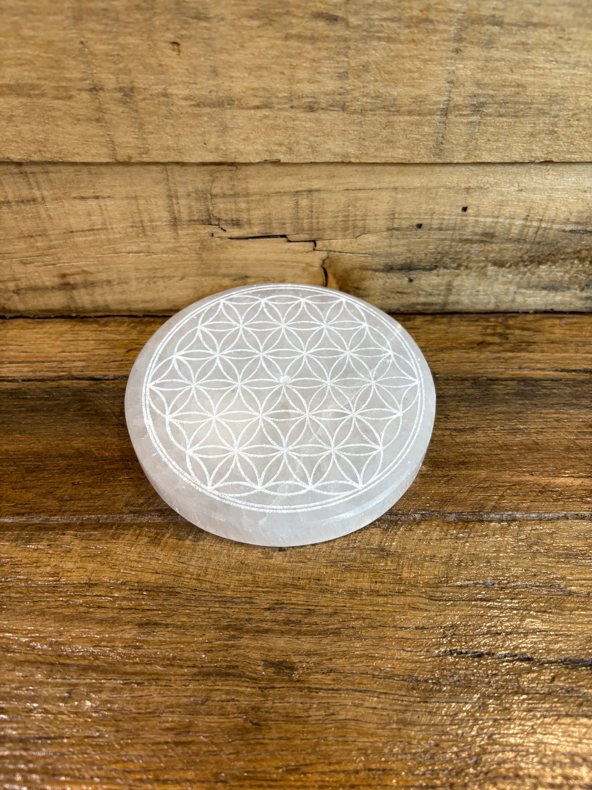 Selenite Incense Holders 10cm Assorted