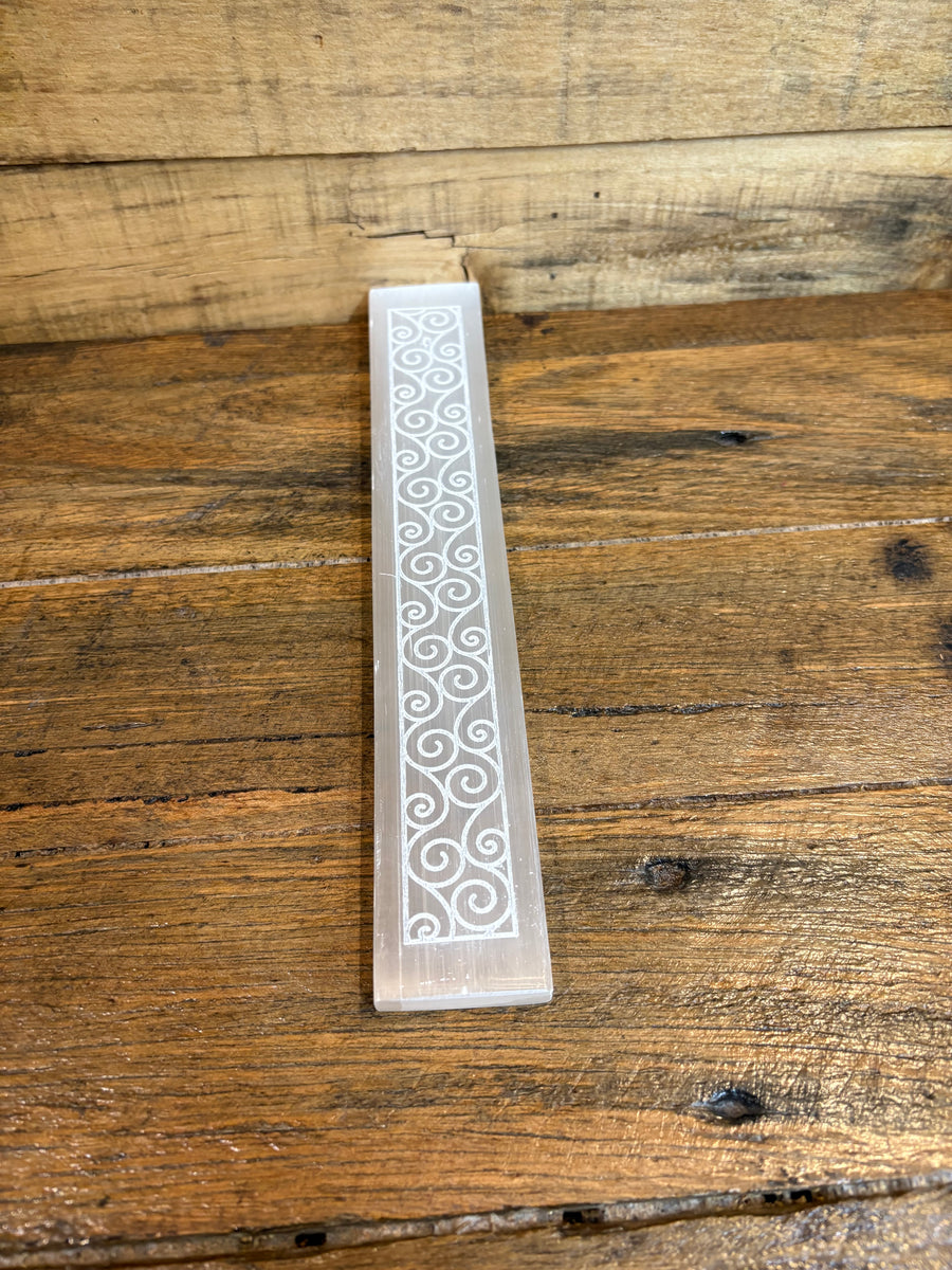 Selenite Incense Burner - 25cm x 3.5cm