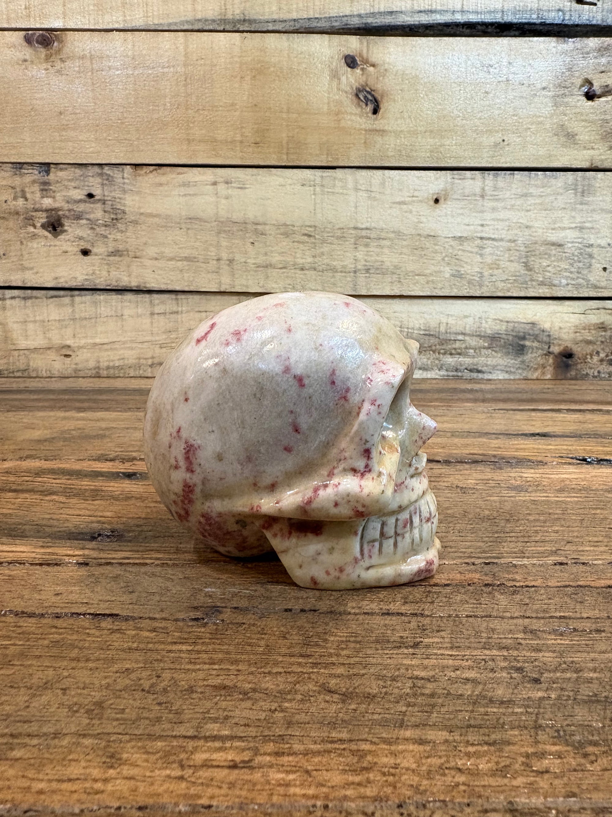 Cinnabrite Skull Medium