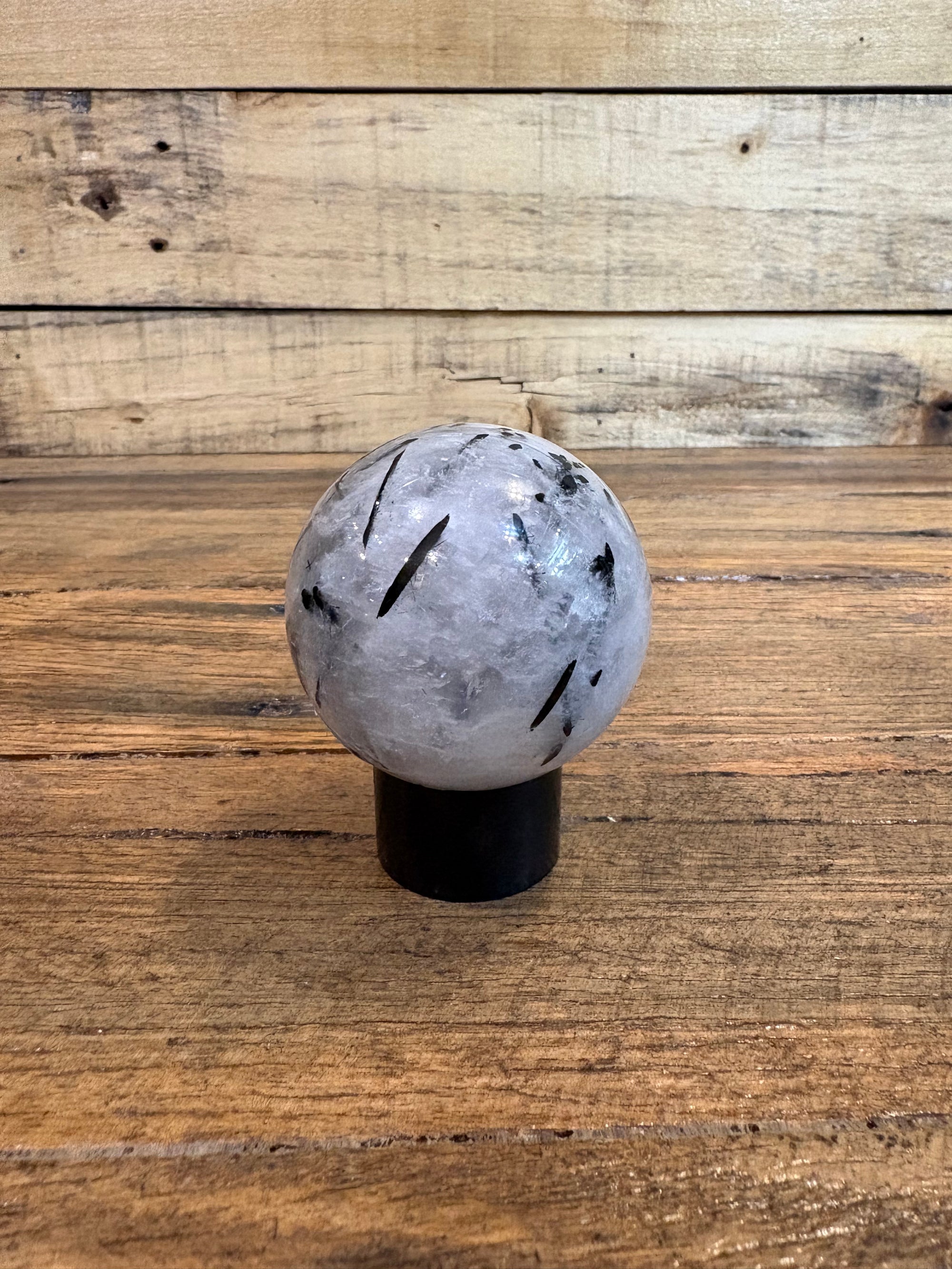 Tourmalated Quartz Sphere