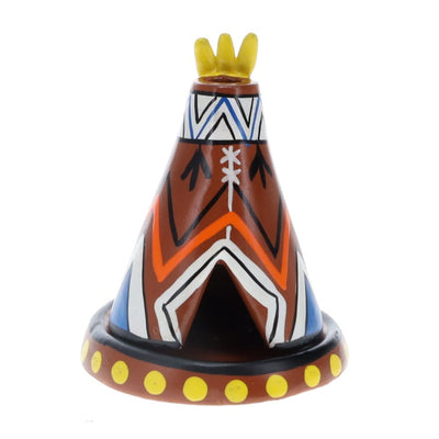 Clay Crafted TeePee Cone Burner 10cm Assorted