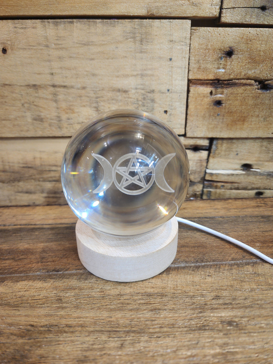 3D Glass sphere Creative Visualisation Lamp