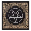 Altar Cloth - Pentacle Black Gold - 60cm x 60cm