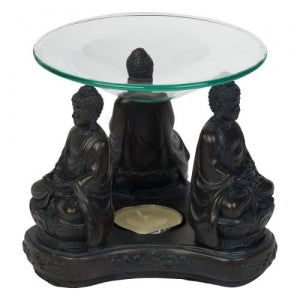 Buddha Oil Burner - with Lid - Assorted
