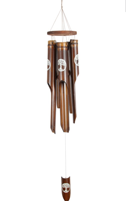 Wind Chime - Bamboo With Tree Of Life
