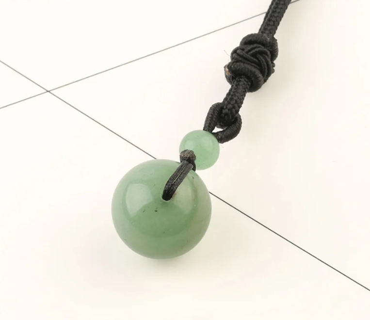 Necklace -  Green Aventurine - Sphere