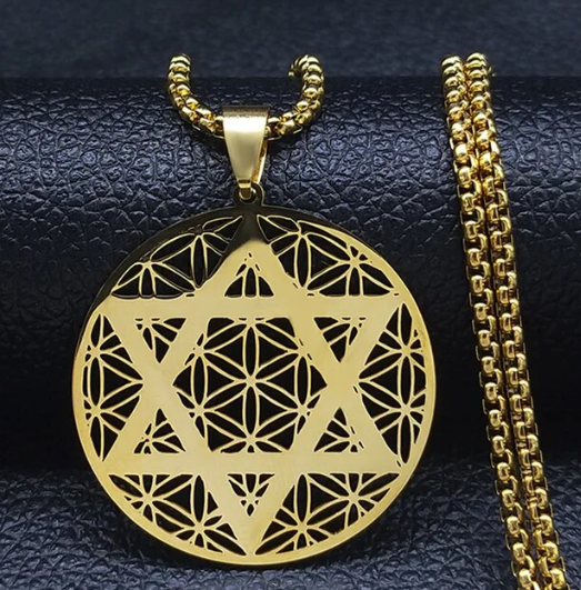 Gabby bernstein triangle discount necklace