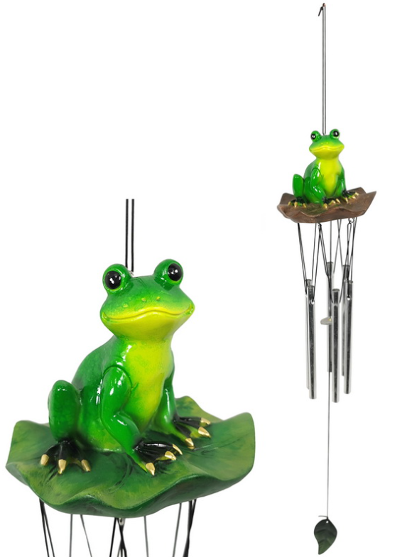 Wind Chime - Sitting Frog On Lilypad