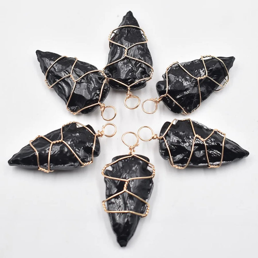 Pendant - Arrowhead - Obsidian