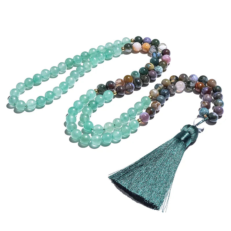 Necklace - Mala beads - Crystal - Assorted