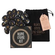 Rune Stone Kit - Viking - Black Obsidian